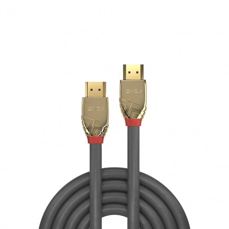 Imagine Cablu Ultra High Speed HDMI 10K@120Hz Gold Line T-T 1m, Lindy L37601
