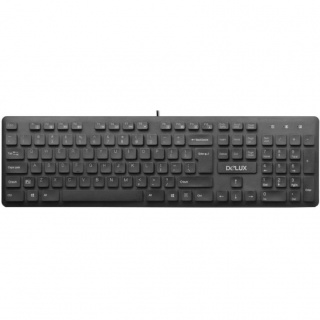 Tastatura multimedia USB Negru, Delux KA150U