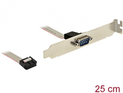 Bracket cu 1 x Serial nullmodem 9 Pini, Delock 89353